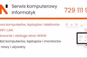 Serwis komputerowy. Naprawa laptopów i strony internetowe. NN Media